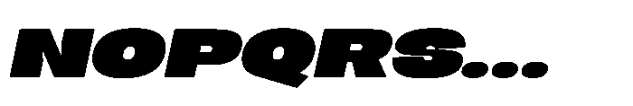 Berier Extra Black Oblique Font UPPERCASE