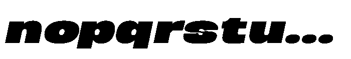 Berier Extra Black Oblique Font LOWERCASE