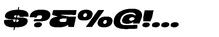 Berier Extra Bold Oblique Font OTHER CHARS