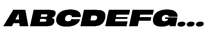 Berier Extra Bold Oblique Font UPPERCASE