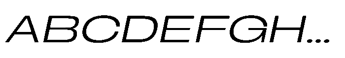 Berier Extra Light Oblique Font UPPERCASE
