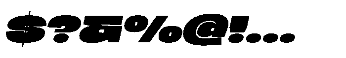 Berier Fat Oblique Font OTHER CHARS