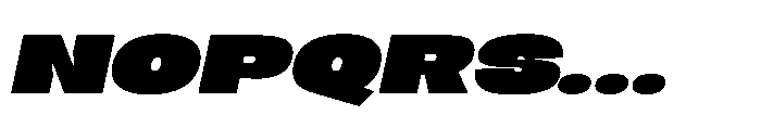 Berier Fat Oblique Font UPPERCASE