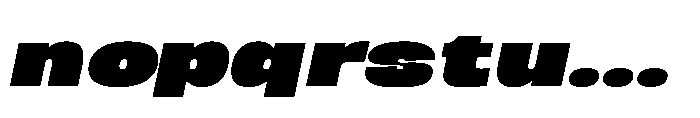 Berier Fat Oblique Font LOWERCASE