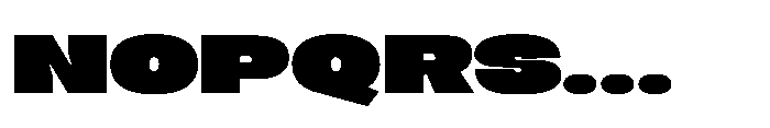 Berier Fat Font UPPERCASE