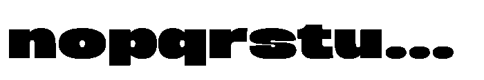 Berier Fat Font LOWERCASE
