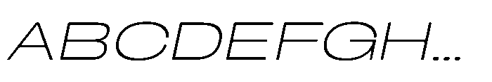 Berier Thin Oblique Font UPPERCASE