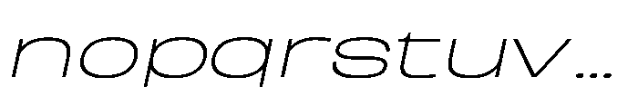 Berier Thin Oblique Font LOWERCASE