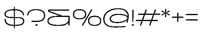 Berier Thin Font OTHER CHARS