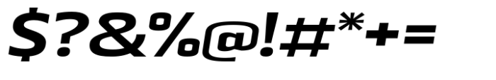 Beriot Extra Bold Expanded Italic Font OTHER CHARS