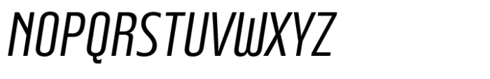 Beriot Light Condensed Italic Font UPPERCASE