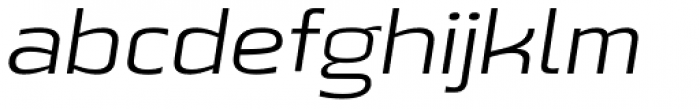 Beriot Light Expanded Italic Font LOWERCASE