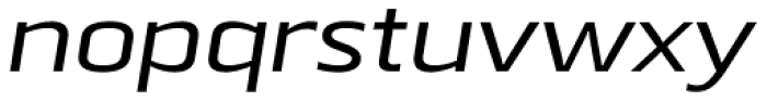Beriot Regular Expanded Italic Font LOWERCASE