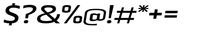 Beriot Semi Bold Expanded Italic Font OTHER CHARS