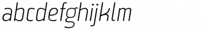 Beriot Thin Italic Font LOWERCASE