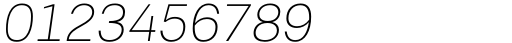 Berka Thin Italic Font OTHER CHARS