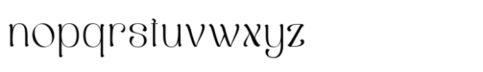 Berkara Thin Font LOWERCASE