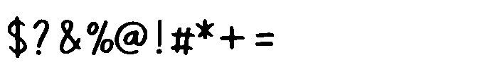 Berkeley Cute Handwriting Font OTHER CHARS