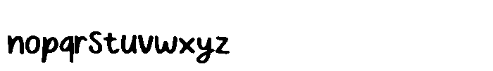 Berkeley Cute Handwriting Font LOWERCASE