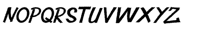 Berkin Rough Italic Font UPPERCASE