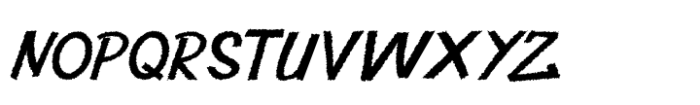 Berkin Rough Italic Font LOWERCASE
