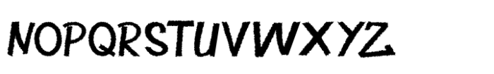 Berkin Rough Regular Font LOWERCASE