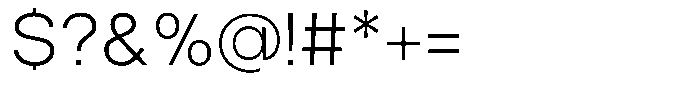 Berkoh Light Font OTHER CHARS