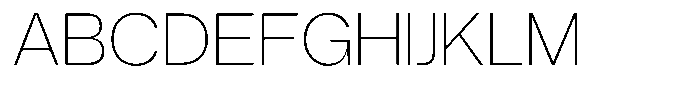 Berkoh Thin Font UPPERCASE