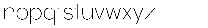 Berkoh Thin Font LOWERCASE
