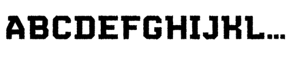 Berkut Rough Font UPPERCASE