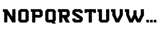 Berkut Rough Font UPPERCASE