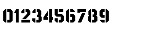 Berkut Stencil Font OTHER CHARS