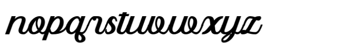 Berliana Elemixia Script Bold Font LOWERCASE