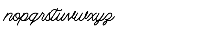 Berliana Monoline Font LOWERCASE