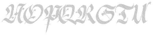 Berliner Fraktur Slanted Shadow Font UPPERCASE