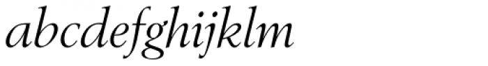 Berling EF Italic Font LOWERCASE