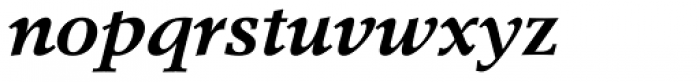 Berling LT Std Bold Italic Font LOWERCASE