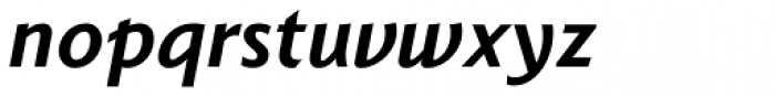 Berling Nova Sans Pro Bold Italic Font LOWERCASE
