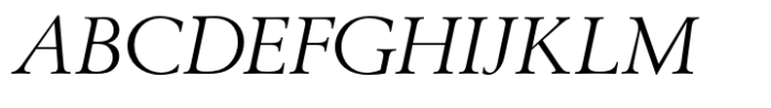 Berling Std Regular Italic Font UPPERCASE