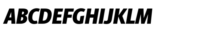Berlingske Sans Condensed Std Black Italic Font UPPERCASE