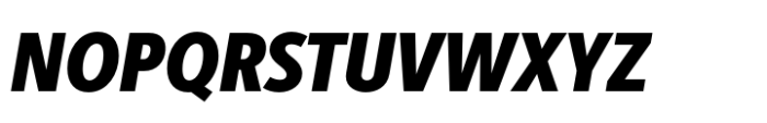 Berlingske Sans Condensed Std Black Italic Font UPPERCASE