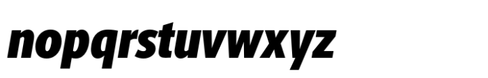 Berlingske Sans Condensed Std Black Italic Font LOWERCASE