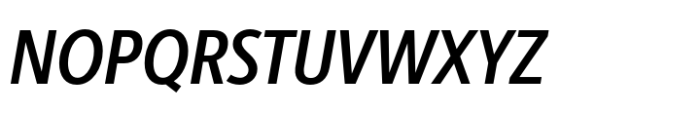 Berlingske Sans Condensed Std Demibold Italic Font UPPERCASE