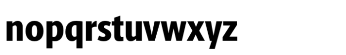Berlingske Sans Condensed Std Extrabold Font LOWERCASE