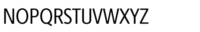 Berlingske Sans Condensed Std Regular Font UPPERCASE