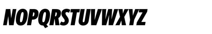 Berlingske Sans Extracondensed Std Black Italic Font UPPERCASE