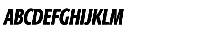 Berlingske Sans Extracondensed Std Extrabold Italic Font UPPERCASE
