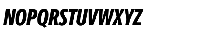 Berlingske Sans Extracondensed Std Extrabold Italic Font UPPERCASE