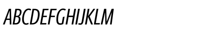 Berlingske Sans Extracondensed Std Italic Font UPPERCASE