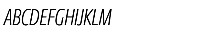 Berlingske Sans Extracondensed Std Light Italic Font UPPERCASE